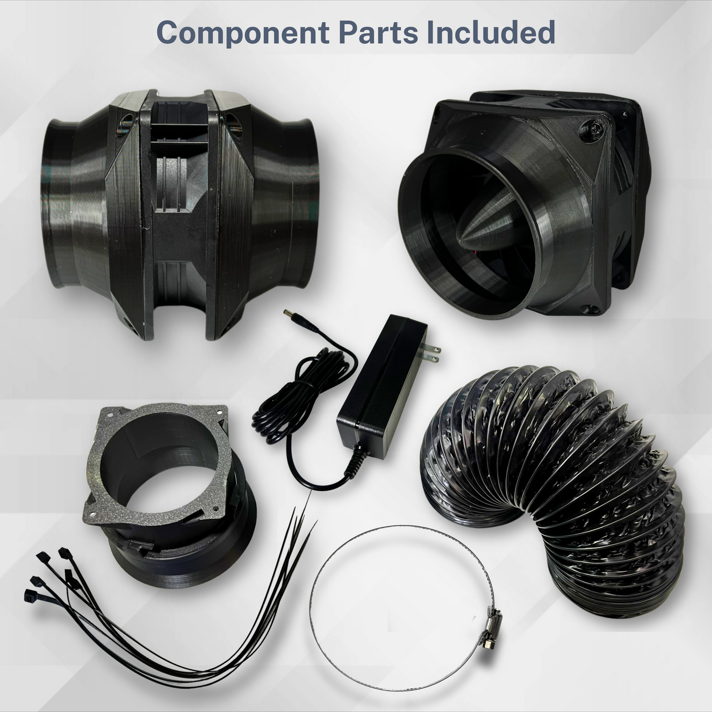 VENT120 Extremely Powerful 250CFM Ventilation Odor/Fume Extractor Complete System for 3D Printers with perfect fit for ELEGOO