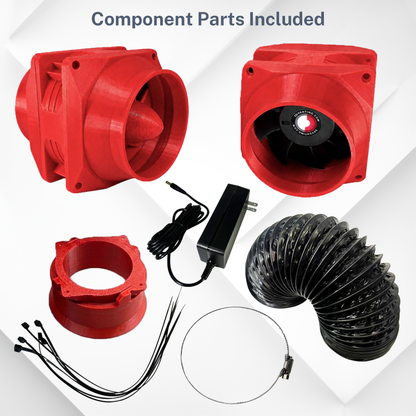 VENT120 — 250 CFM Ventilation System for ELEGOO Resin Printers | Dual 120mm Fans, 4” Duct