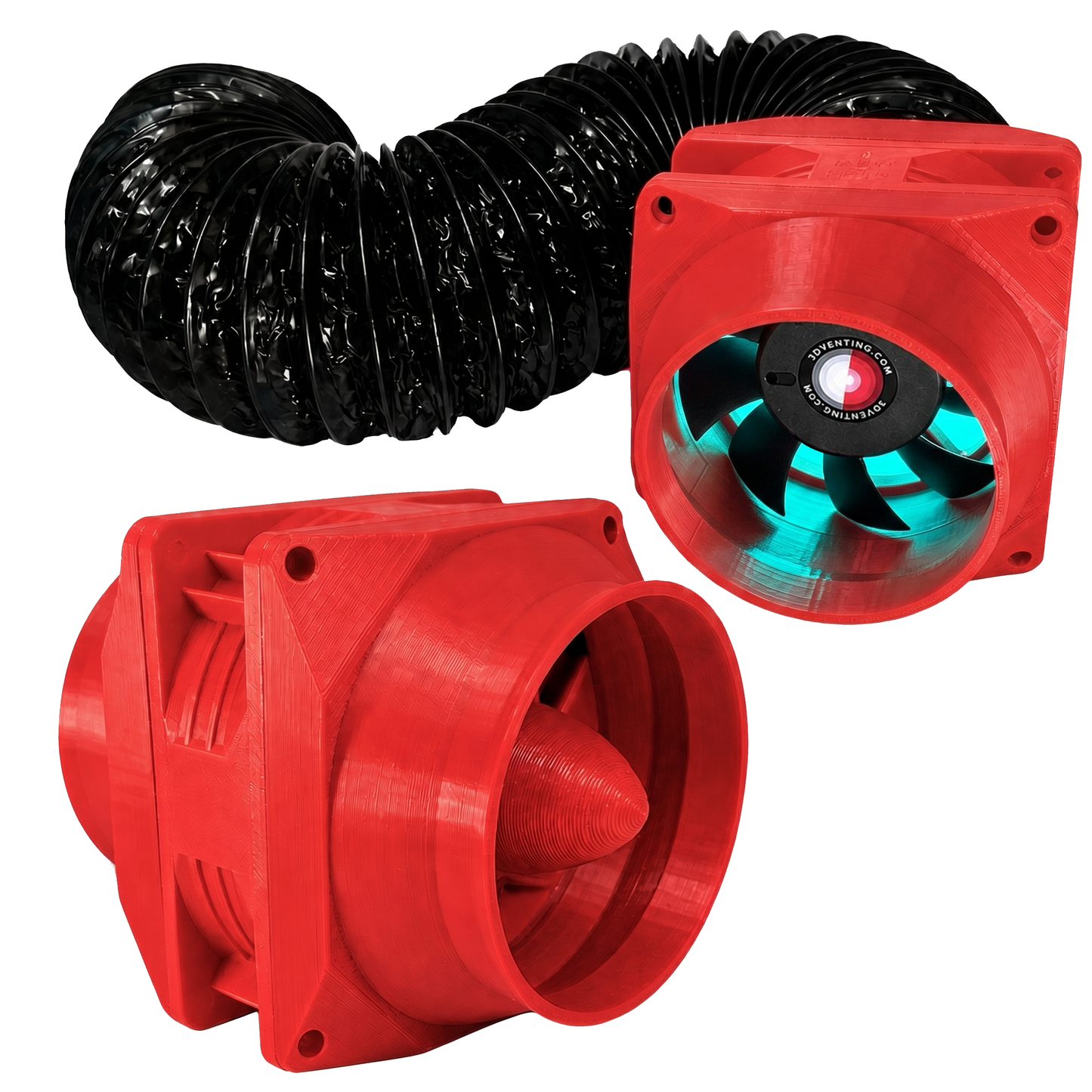 VENT120 — 250 CFM Ventilation System for ELEGOO Resin Printers | Dual 120mm Fans, 4” Duct